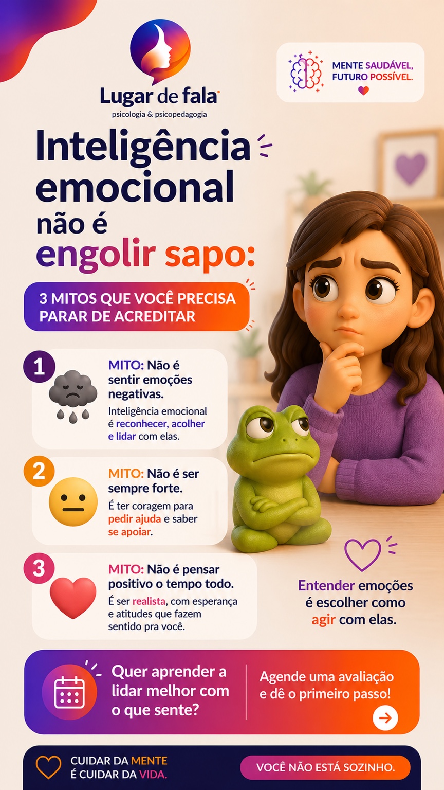 Inteligência emocional não é engolir sapo