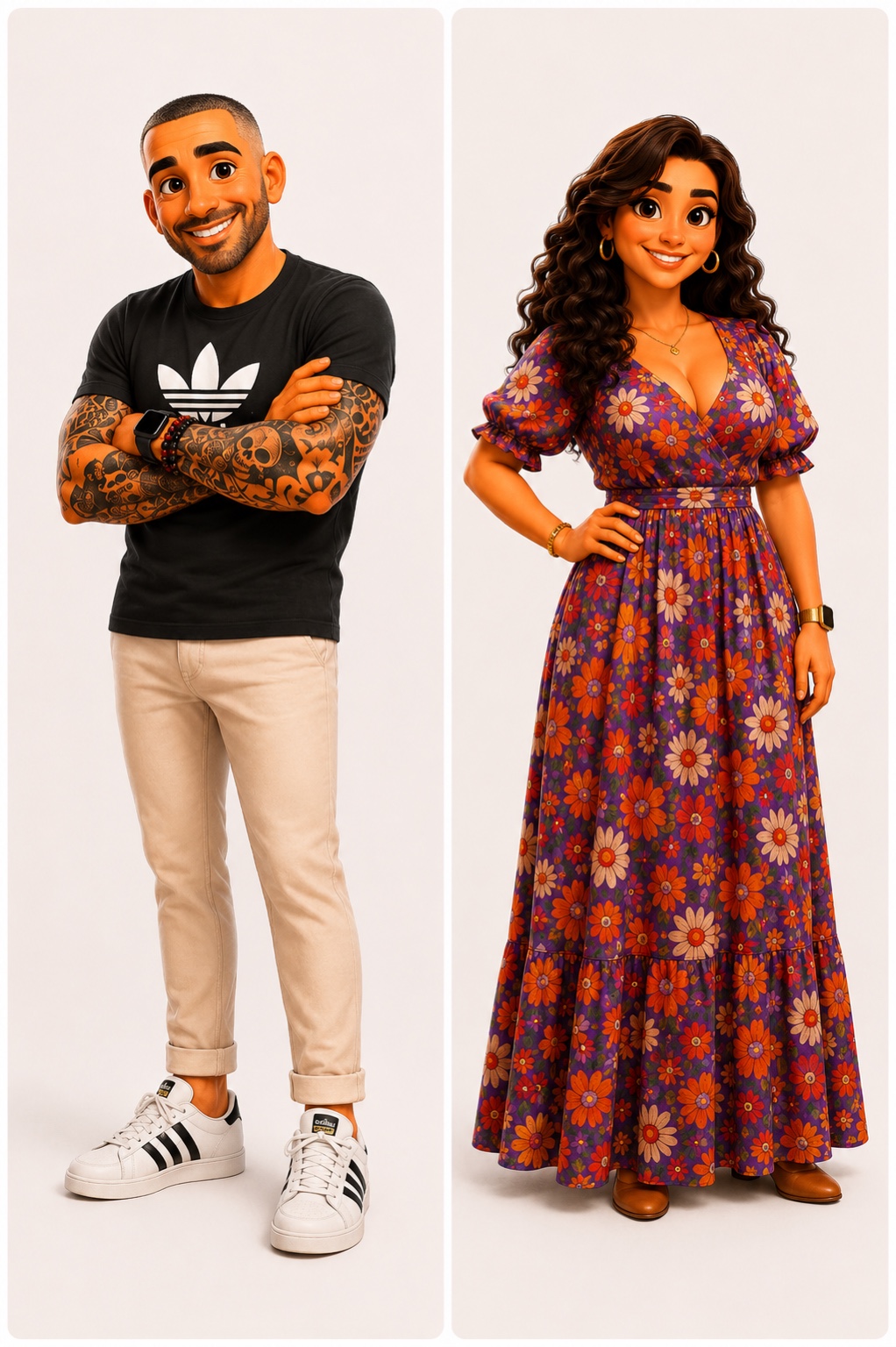 Thomaz Casolare e Ariadne A. Casolare em versão 3D